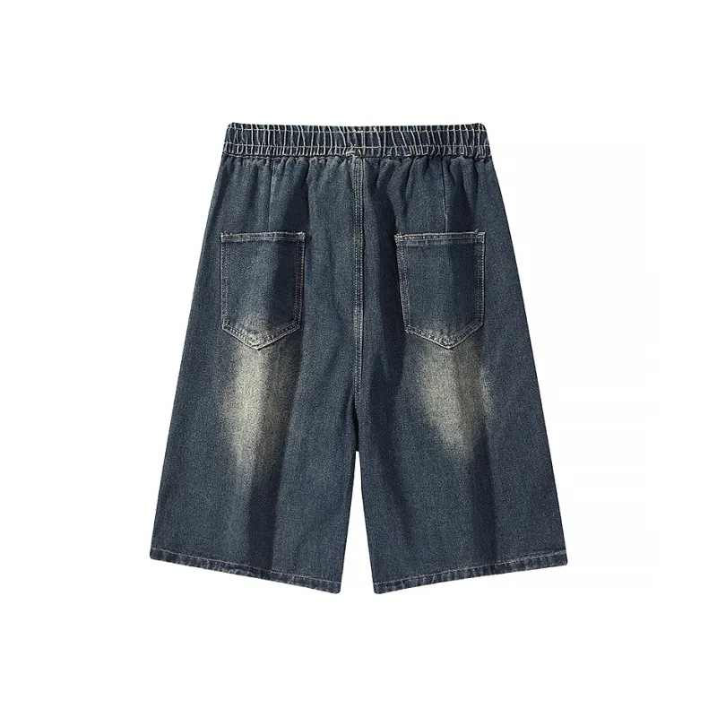 Supremo Cat Denim Shorts Unisex-3