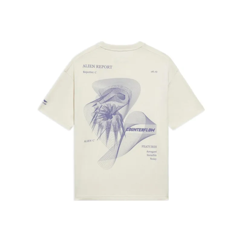 LiNing CF Tracing Sports Lifestyle Collection T Shirt Unisex Bone White-0