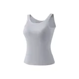 Heather Gray[Ribbed Versatile, No Bra Needed]