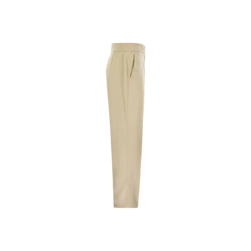 MaxMara Studio Casual Pants Women's Light Coffee-2