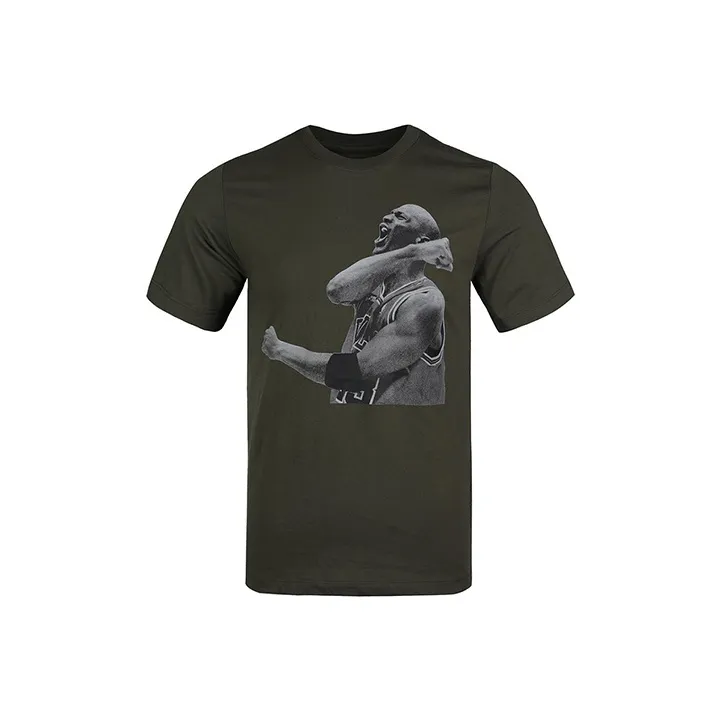 Jordan T Shirts Men Green-0
