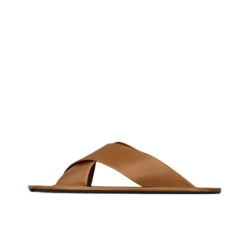 SAINT LAURENT Slide Slippers Women's Brown