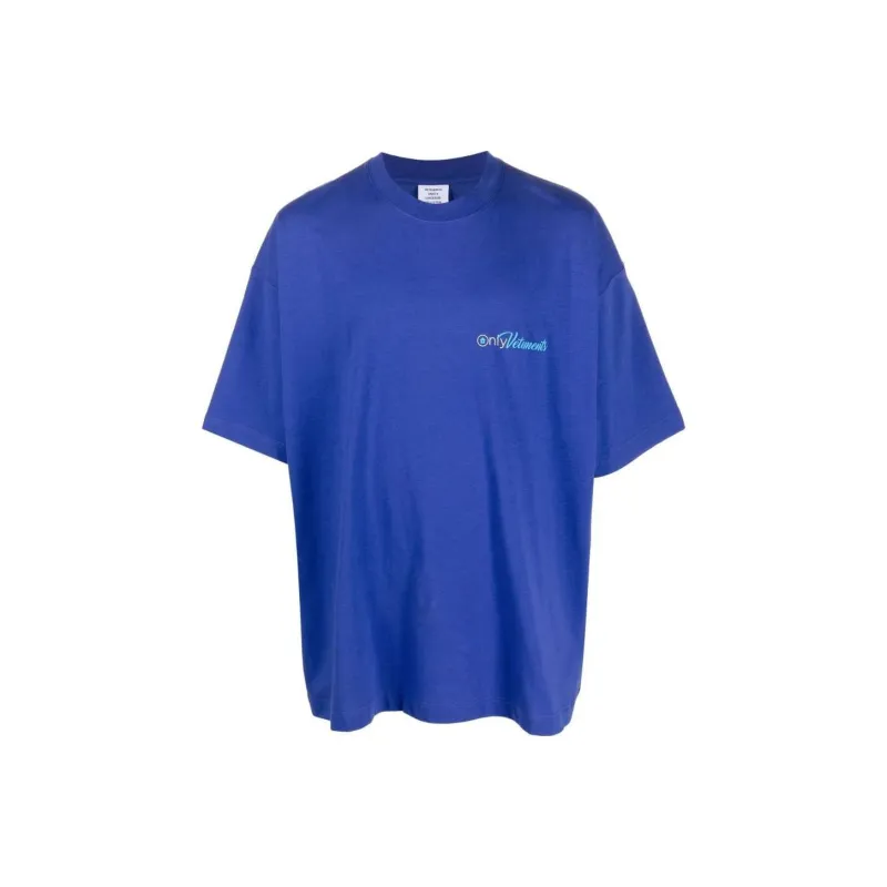 Vetements T-Shirts Men Royal Blue-0