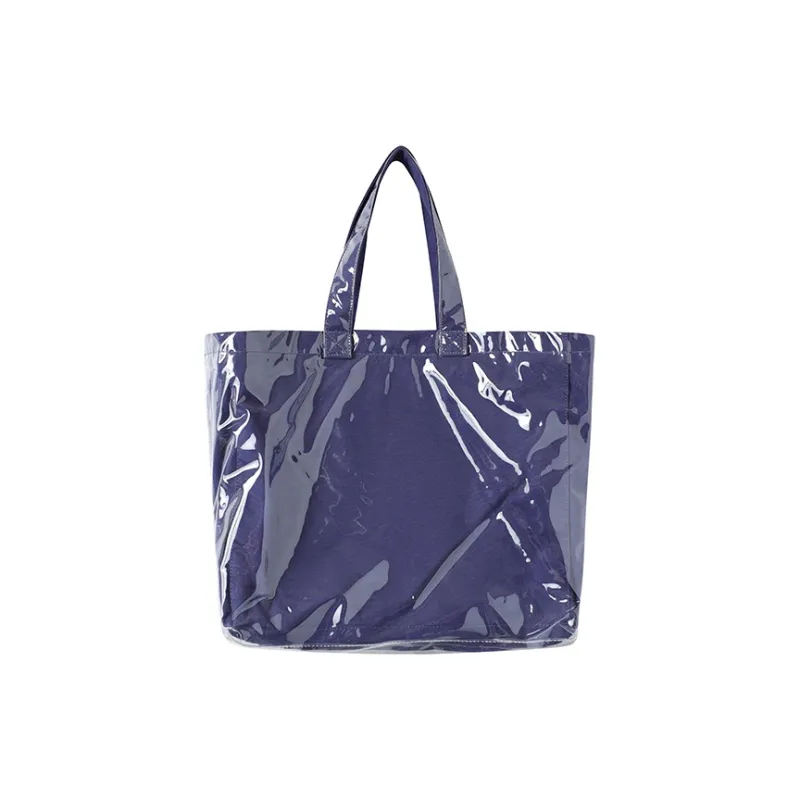 Crying Center PVC Tote Bag, Shopping Bag, Crossbody Bag, Shoulder Bag Unisex Navy Blue-1