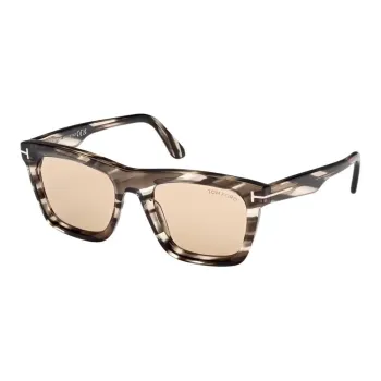 TF Acetate Plastic Irregular Shape Sunglasses Women's Tortoiseshell