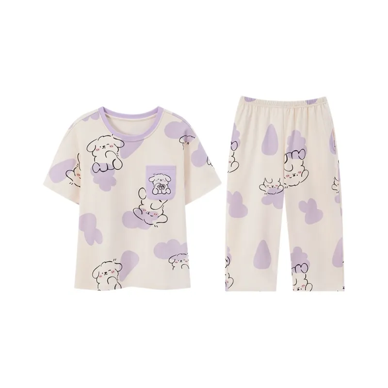 William Pajama Set Women's Purple-0