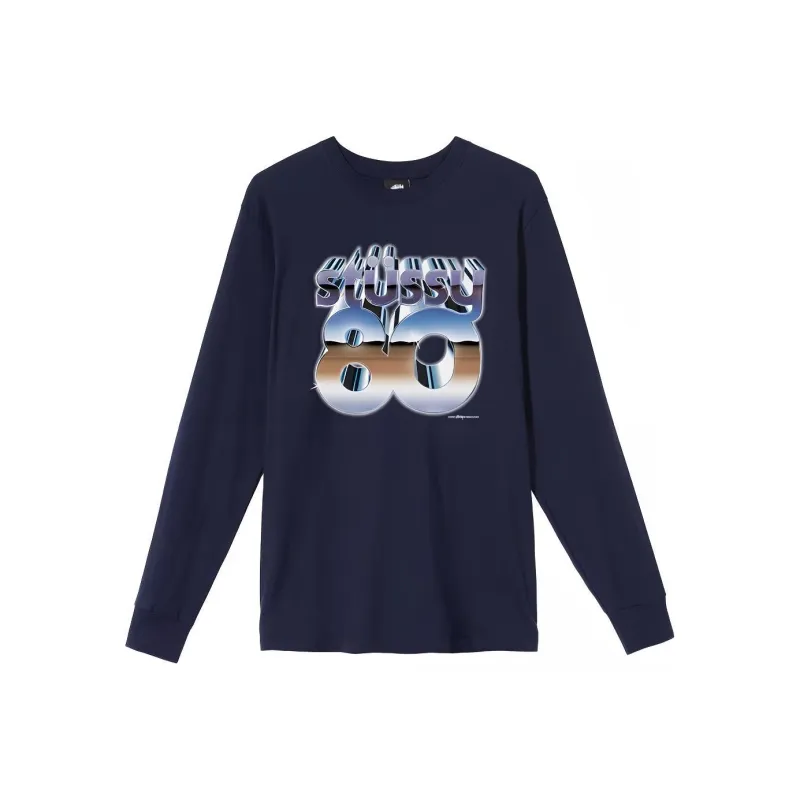 Stussy 80 Chrome Long Sleeve Tee-4