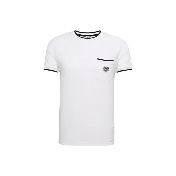 KENZO Tiger Embroidered Crewneck T Shirt-0