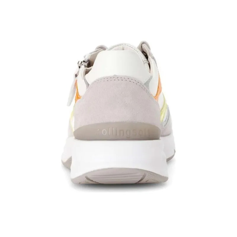 Gabor Rollingsoft Low Top Casual Shoes Women's Greige-4