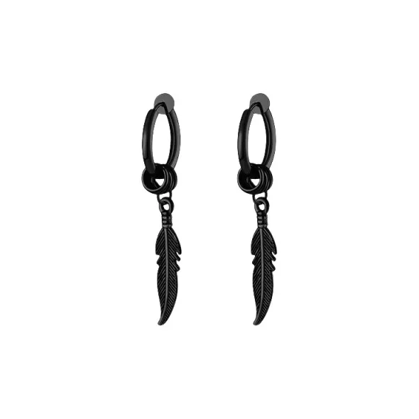 ZWU Titanium Steel Earrings Unisex-9