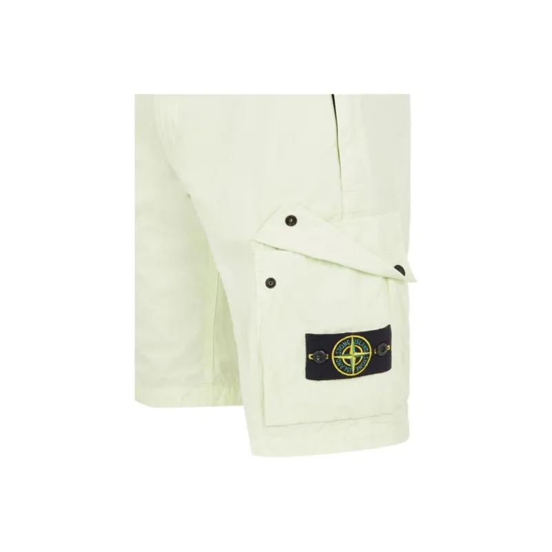 STONE ISLAND Casual Shorts Men Light Green-2