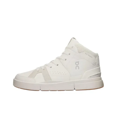 On The Roger Clubhouse Slip Resistant Cushioning Mid Top Skateboard Shoes Women's White