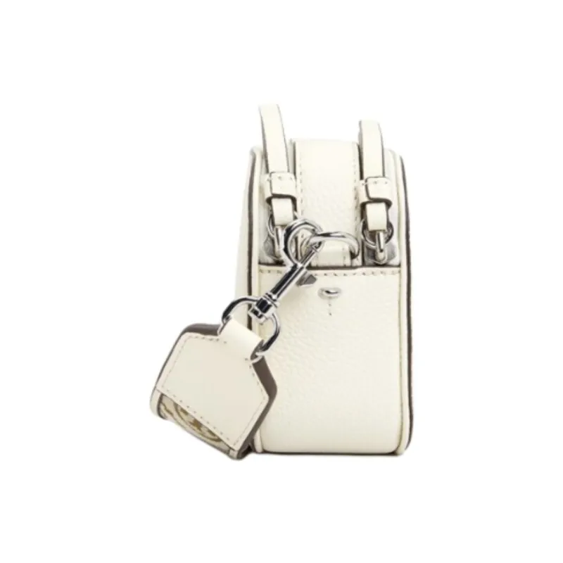 TORY BURCH Miller Leather Crossbody Bag, Shoulder Bag Mini Women's Ivory-2