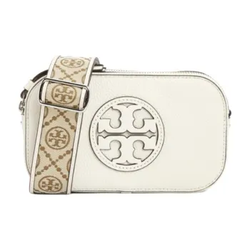 TORY BURCH Miller Leather Crossbody Bag, Shoulder Bag Mini Women's Ivory