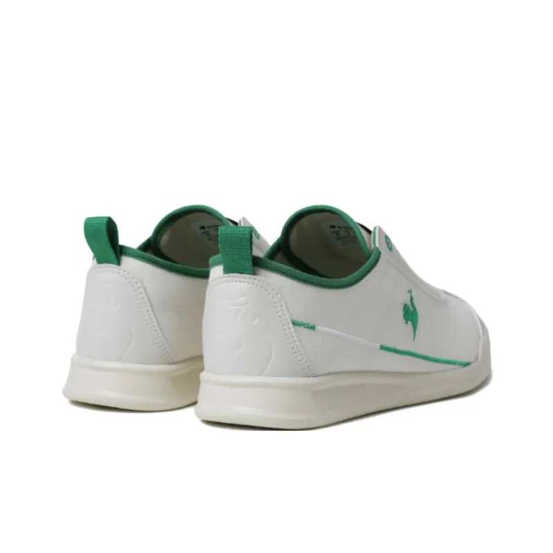 Le Coq Sportif Popola Light Anti Slip Wear Resistant Low Top Casual Shoes Unisex White-2