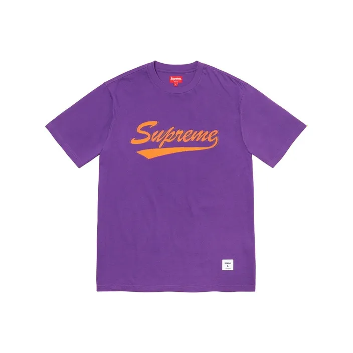 Supreme Intarsia Script S/S Top-0