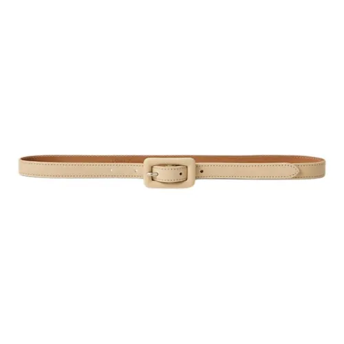 Polo Ralph Lauren Calfskin Leather Belts Women's Brown Width 1.5cm