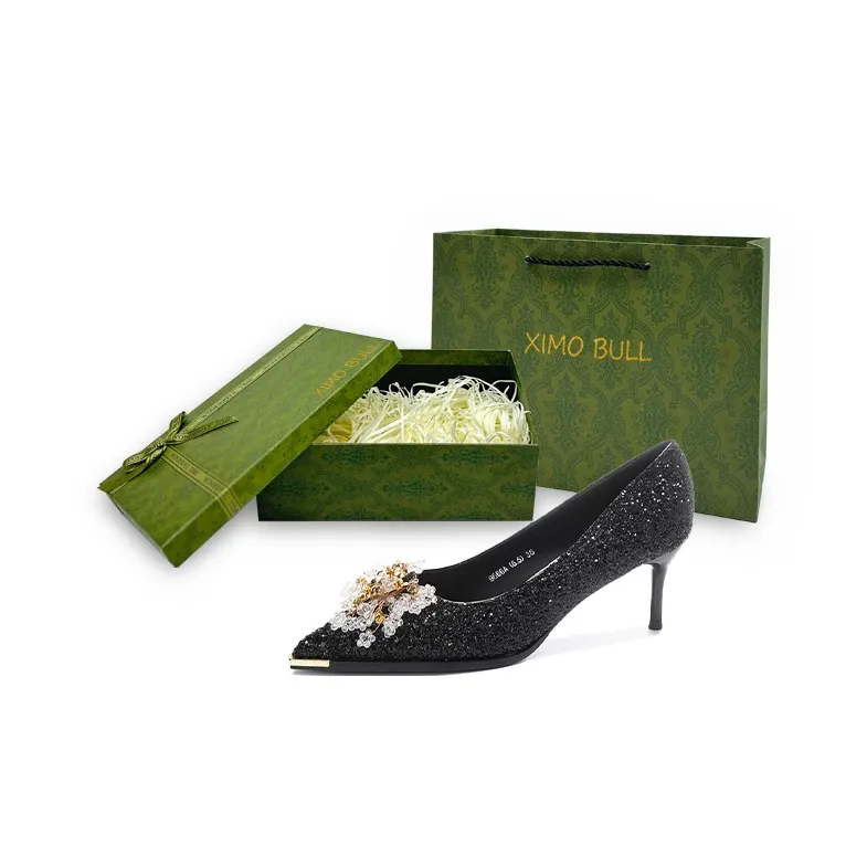 XIMO BULL Slim Heel High Heels Women's-33