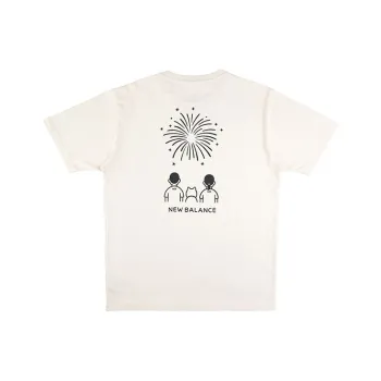 New Balance T Shirt Unisex Ecru