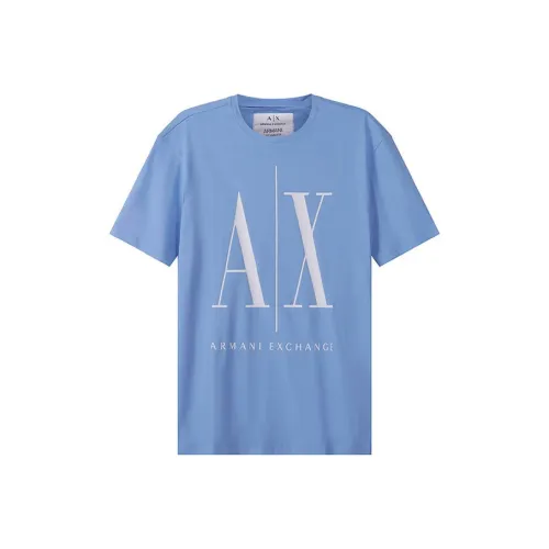 ARMANI EXCHANGE T Shirts Men Light Blue