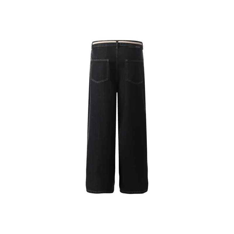 YINLEI Jeans Unisex Black-1