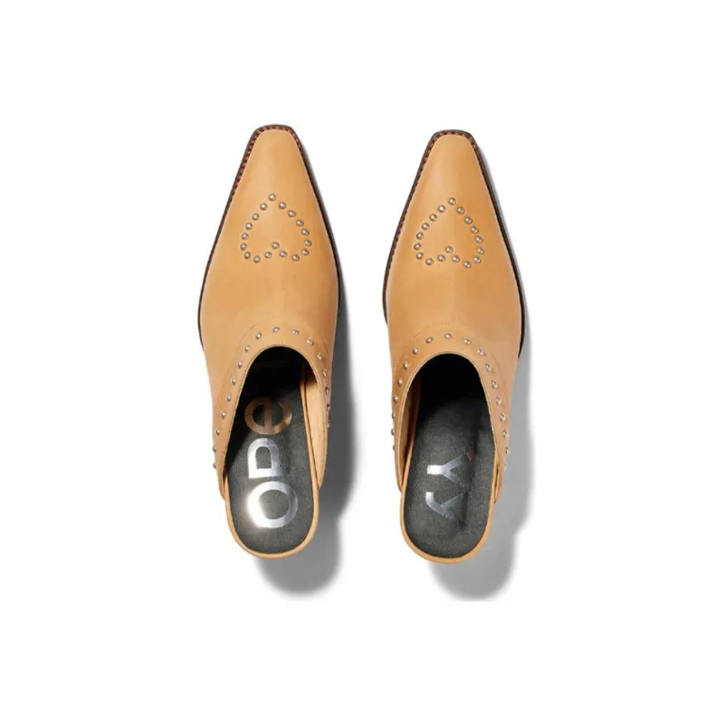 Open Yy Closed Toe Slippers Women's Beige-4