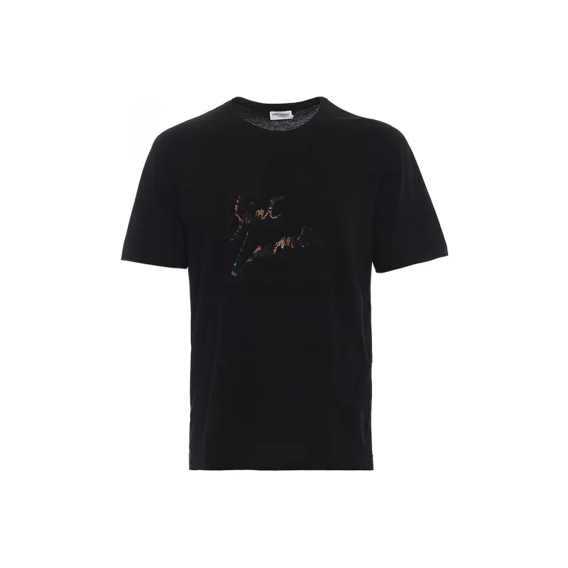 SAINT LAURENT T Shirt Men's Black-0