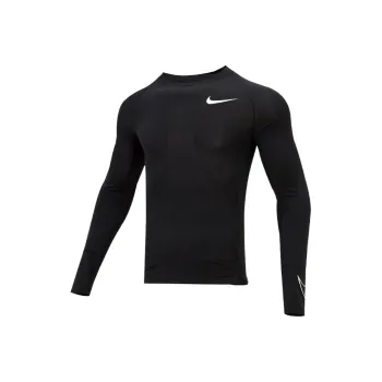 Nike Pro Dri FIT Men's Tight Long Sleeve Top Black
