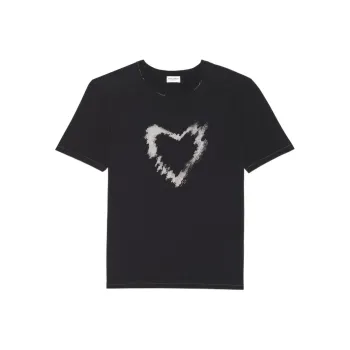SAINT LAURENT Heart T shirt