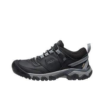 KEEN RIDGE FLEX WP Cushioning Anti Slip And Wear Resistant Low Top Outdoor Shoes Men's Black Gray