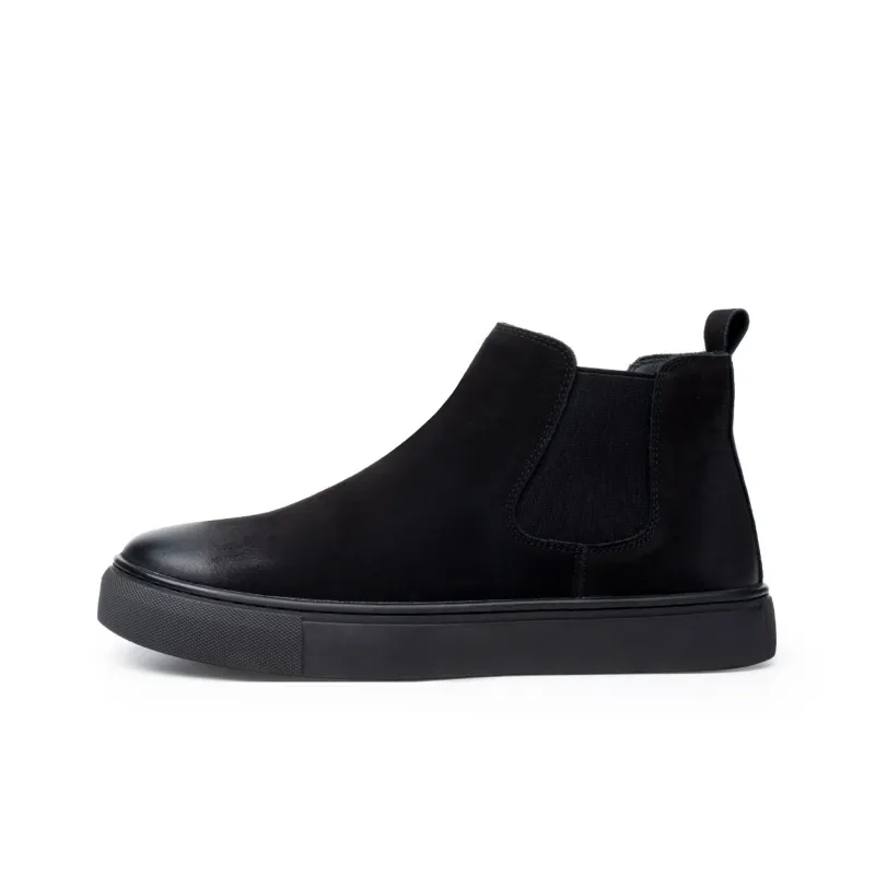 FED Chelsea Boots Men Black/Black White/Khaki-0