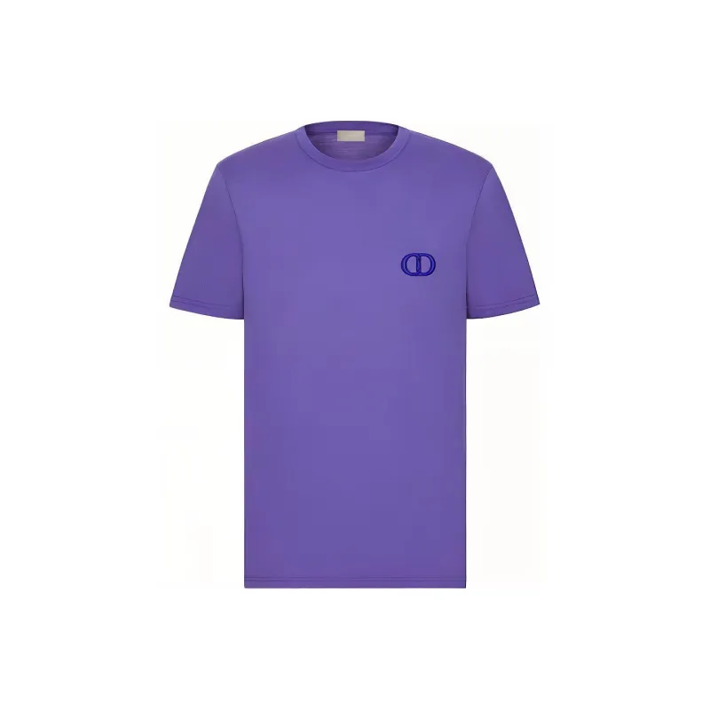 DIOR Quarterly New Products T-Shirts Men Purple-0