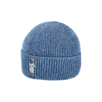 Polo Ralph Lauren Wool Cotton Recycled Nylon Merino Wool Beanies Men's Blue