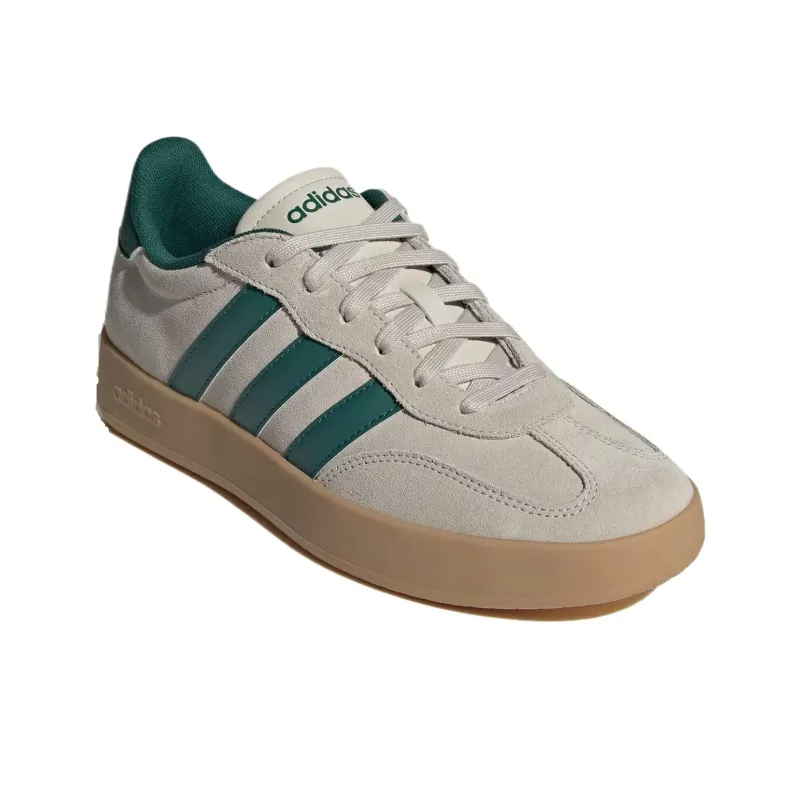 Adidas BARREDA Abrasion Resistant Low Top Skateboard Shoes Unisex Brown Green Yellow-3
