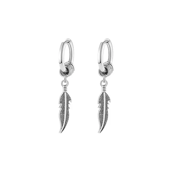 ZWU Titanium Steel Earrings Unisex-6
