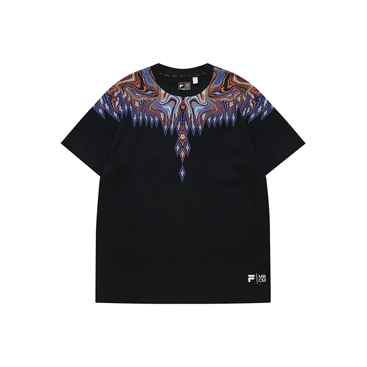 FILA FUSION x MARCELO BURLON COUNTY OF MILAN SS22 T Shirt Unisex Pitch Black-0