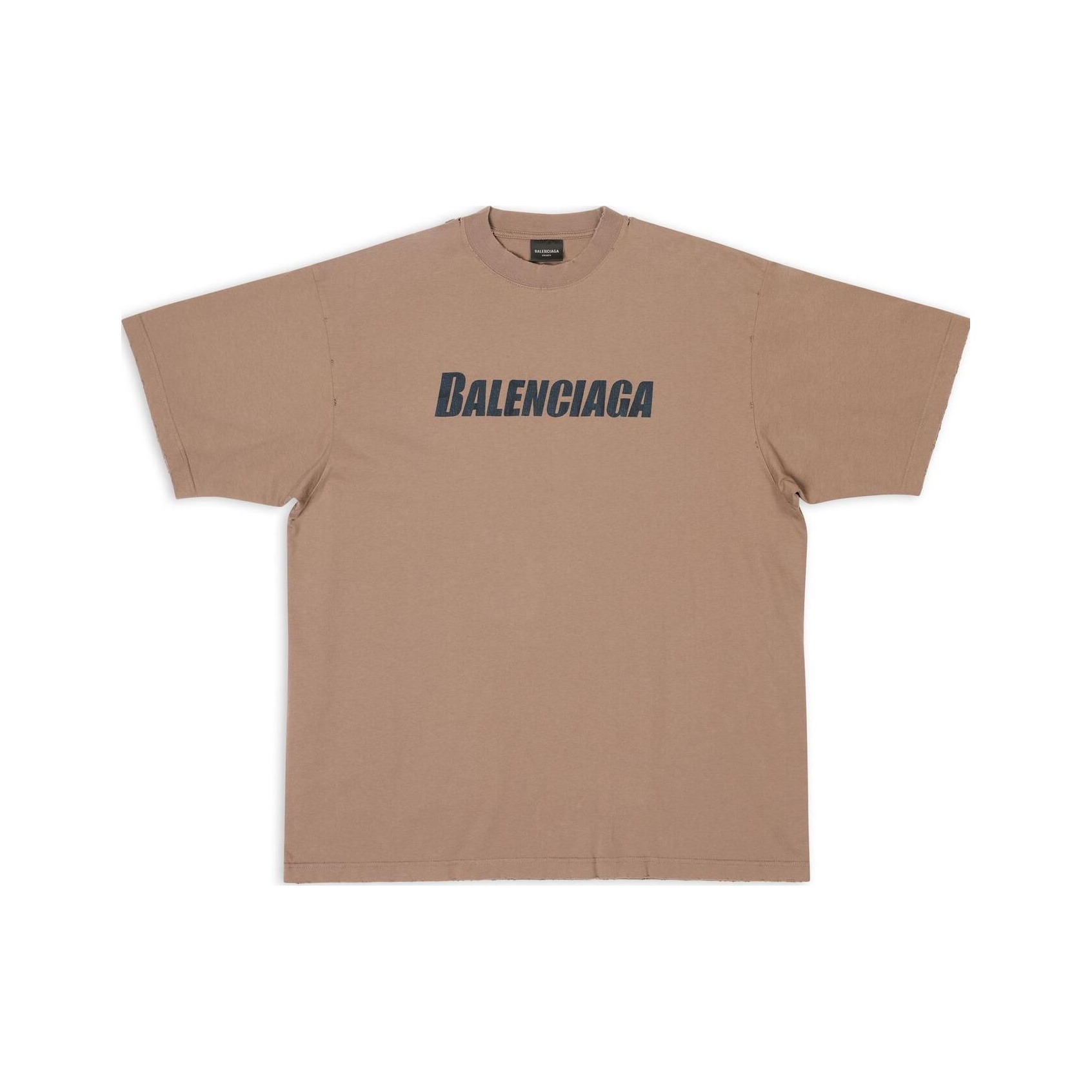 Balenciaga Caps Boxy Fit T-shirt - POIZON