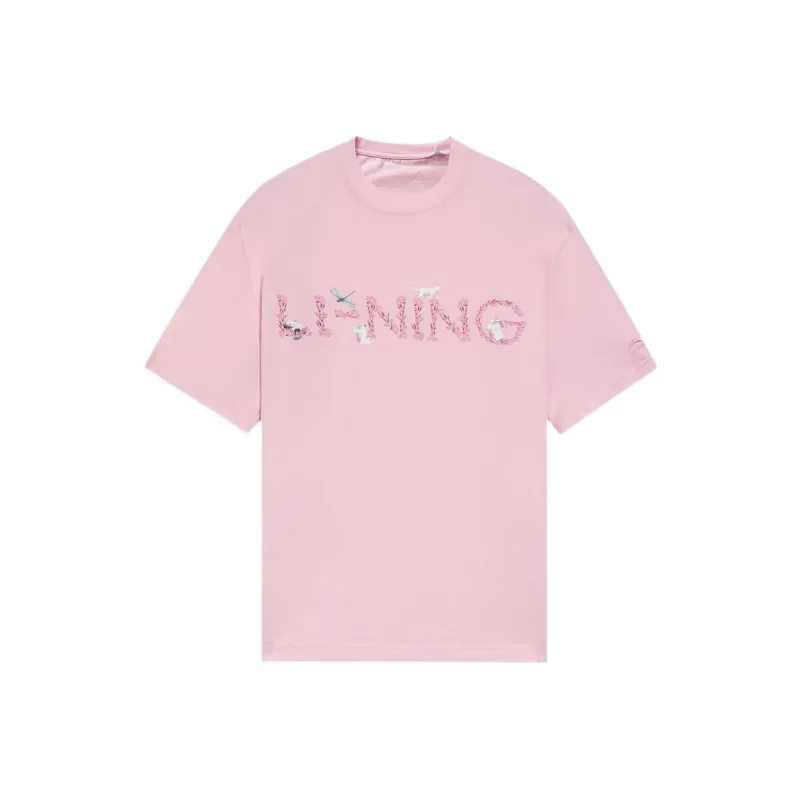 LiNing SS22 T Shirt Unisex Pink-0