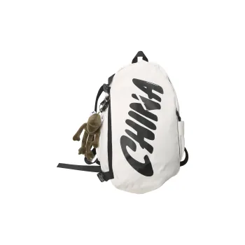 Yalu Nylon Backpack Regular Unisex White/Black