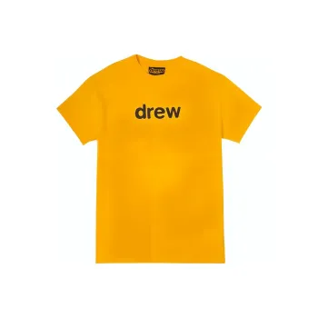 Drew House Letter Logo Series T Shirts Unisex Yellow