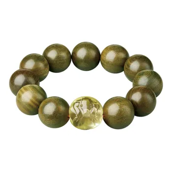 Moonstone Edge Green Sandalwood Bracelets Men's