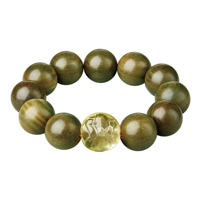 Moonstone Edge Green Sandalwood Bracelets Men's-0