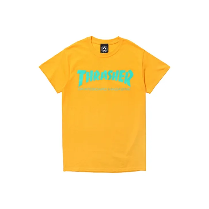 Thrasher T-Shirt US Version Unisex Yellow-0