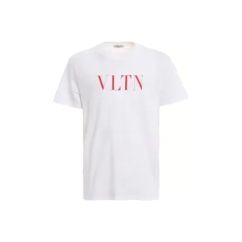 Valentino Logo Printed Crewneck T Shirt