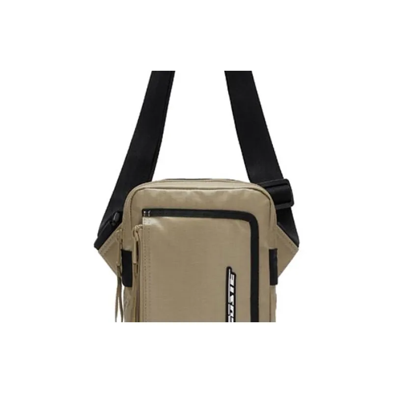 LACOSTE Coated Polyester Crossbody Bag Shoulder Bag Men's Steel Blue/Tea Brown-6