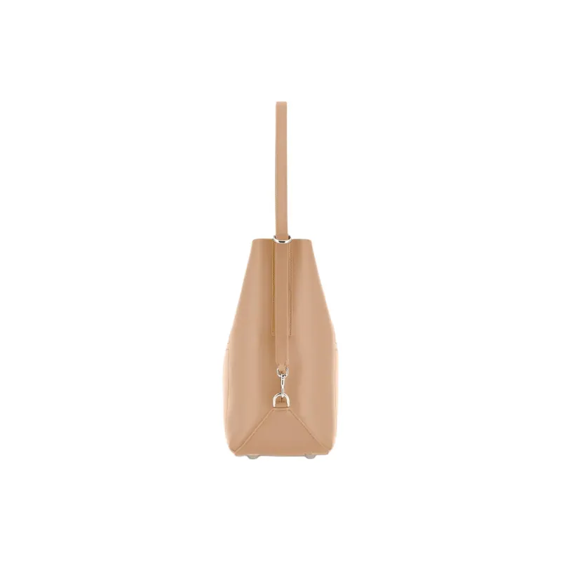 HOGAN Soft Leather Hobo Bag, Crossbody Bag, Shoulder Bag Medium Size Women's Beige-2