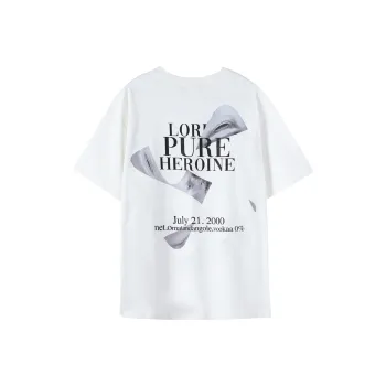 JUST VIBE Straight T Shirt Unisex White