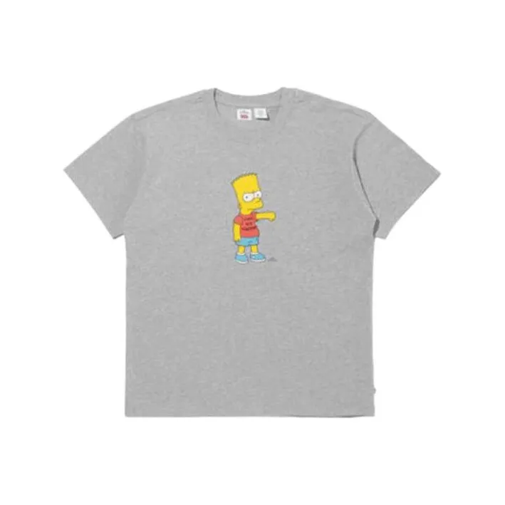 The Simpsons X Levis T Shirts Men Gray-0