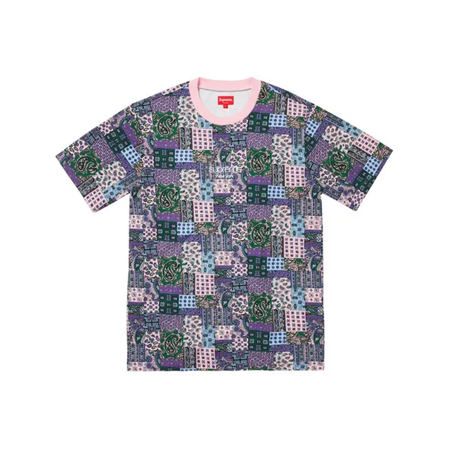 Supreme Patchwork Paisley Short Sleeve Top-0
