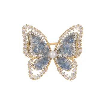 VIOLET Synthetic Cubic Zirconia Brooches Women's